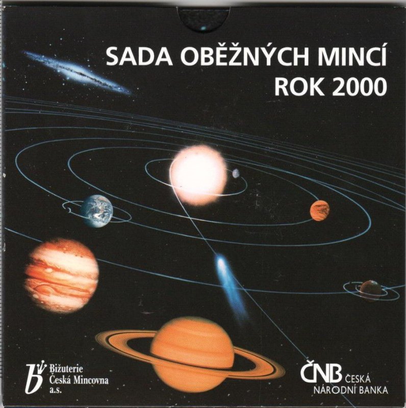 2000 - Sada oběžných mincí České republiky - Vesmír