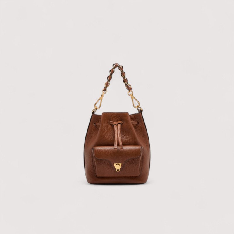 COCCINELLE BEAT GENERATIO KOŽENÁ KABELKA COGNAC AW26 8059978745859