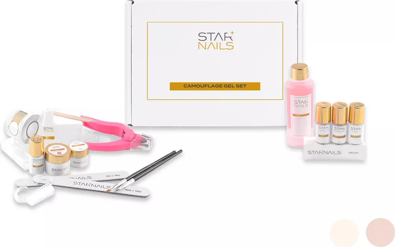 Sada STARNAILS Camouflage Gel Set - modeláž gelem