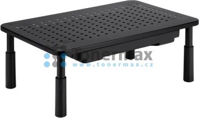 Výškově nastavitelný podstavec pod monitor Powerton Ergo Buco, černý