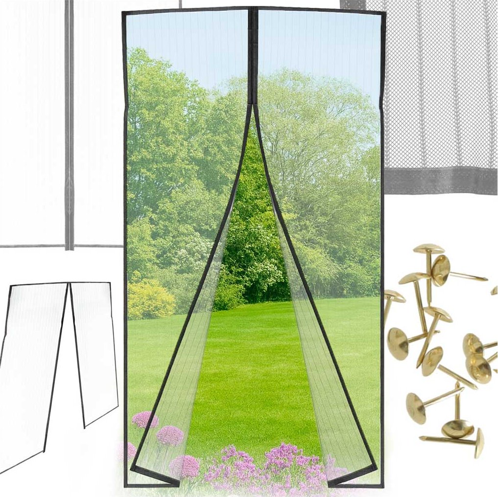 Magnetická síť proti hmyzu LUARO na dveře, pevný silný magnet 160x230cm