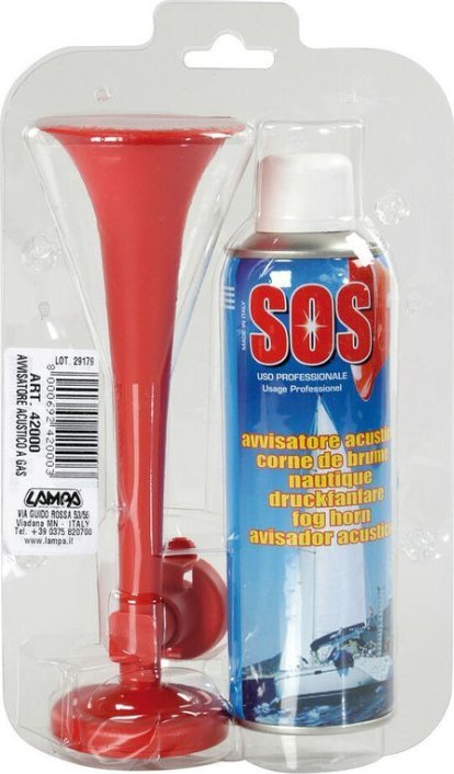 Fanfára /houkačka vzduchová ruční, SOS, 300ml, 114 dB