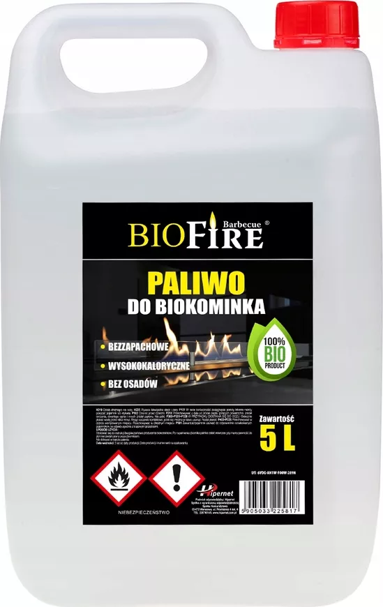 BioFire Biolíh 100% palivo do biokrbů 5 l (BioFire Biolíh 100% palivo do biokrbů 5 l )