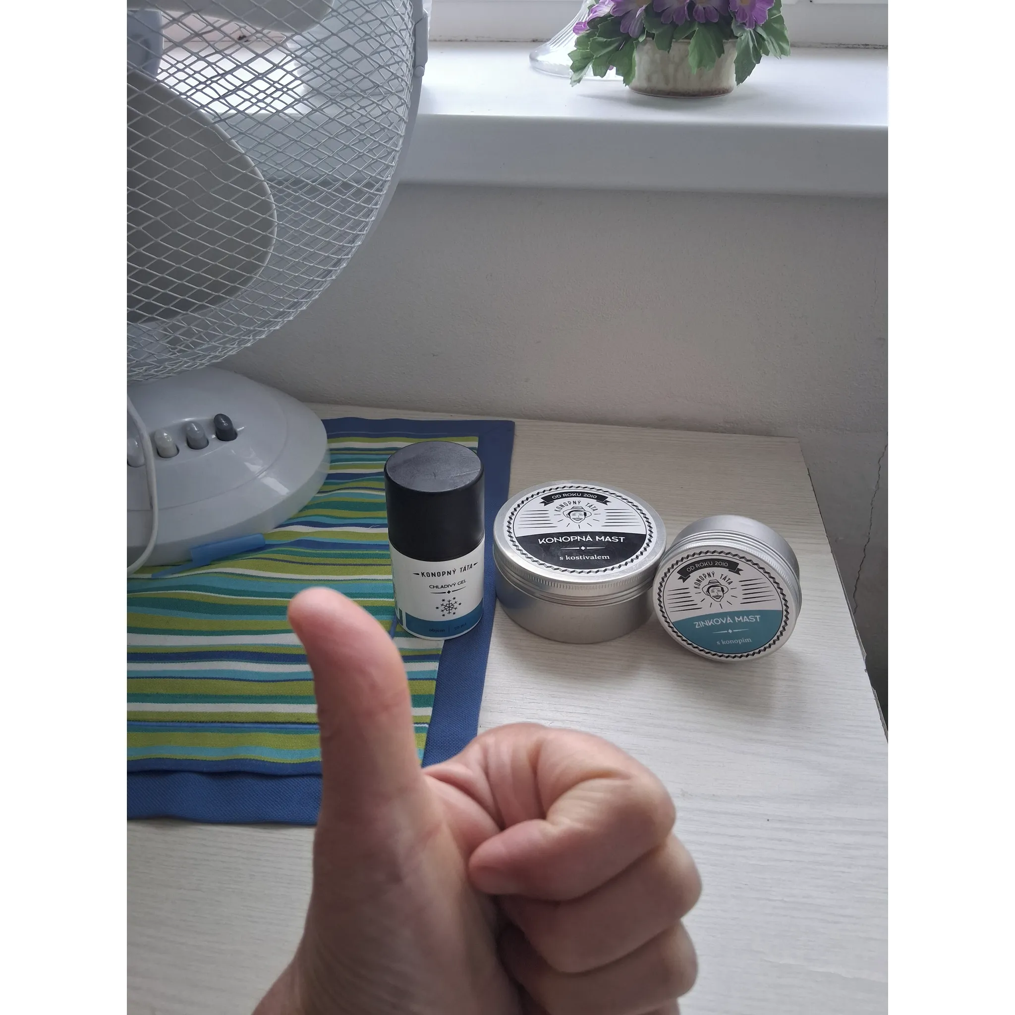 Fotografie 6 - Bylinná léčivá mast Konopný táta Konopná mast s kostivalem 200 ml
