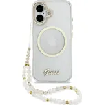 Guess IML Glitter Script Strap MagSafe…