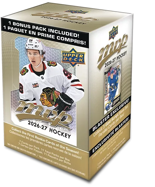 Hokejové karty NHL 2026-27 Upper Deck MVP Hockey Blaster Box