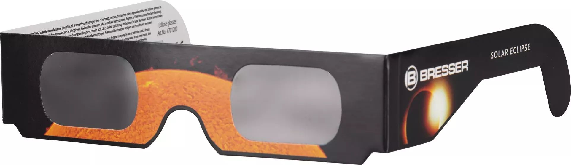 Sluneční filtr "Brýle" Bresser na pozorování Slunce (SOLAR design A) (1ks)