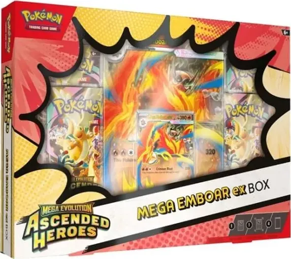 Pokémon Company Pokémon TCG: Mega Evolution - Ascended Heroes ex Box - Mega Emboar
