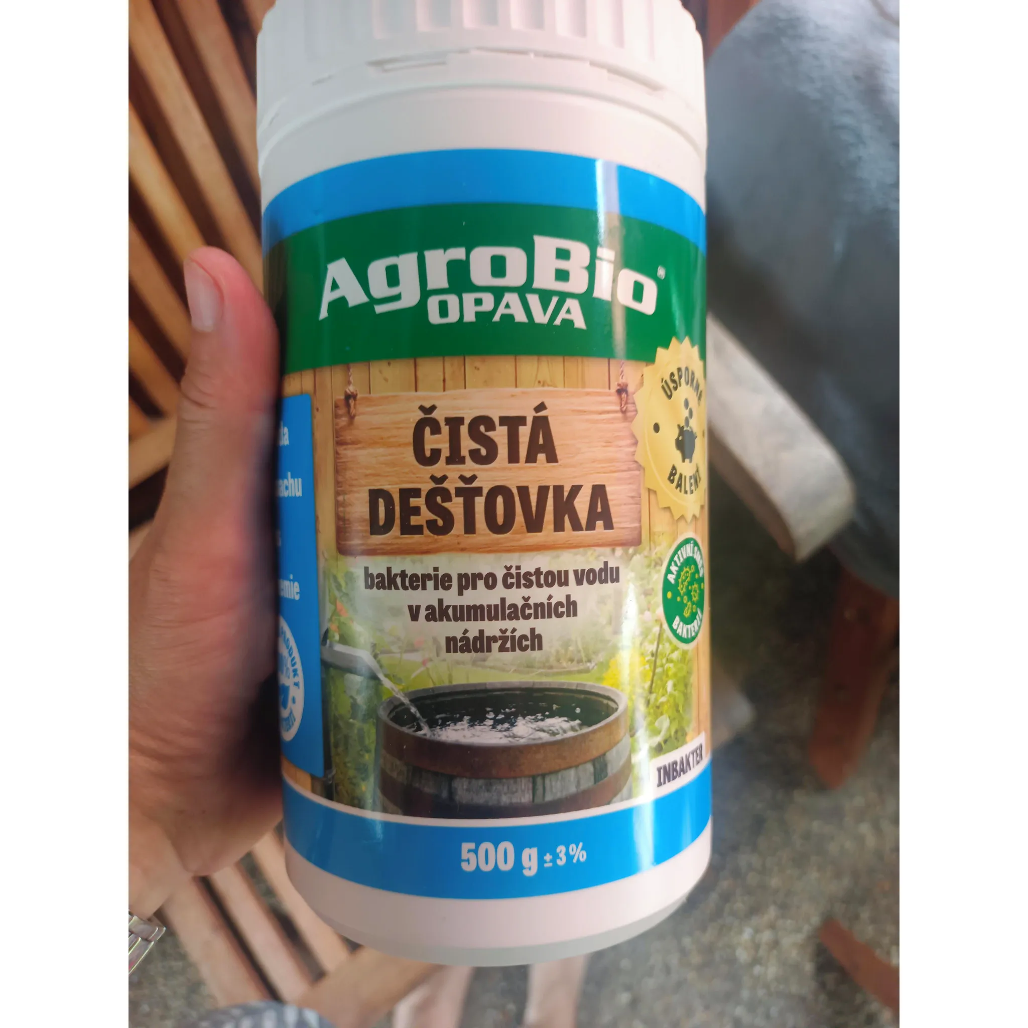 Fotografie 4 - Čistič septiku a jímky AgroBio Opava Inbakter čistá dešťovka 500 g