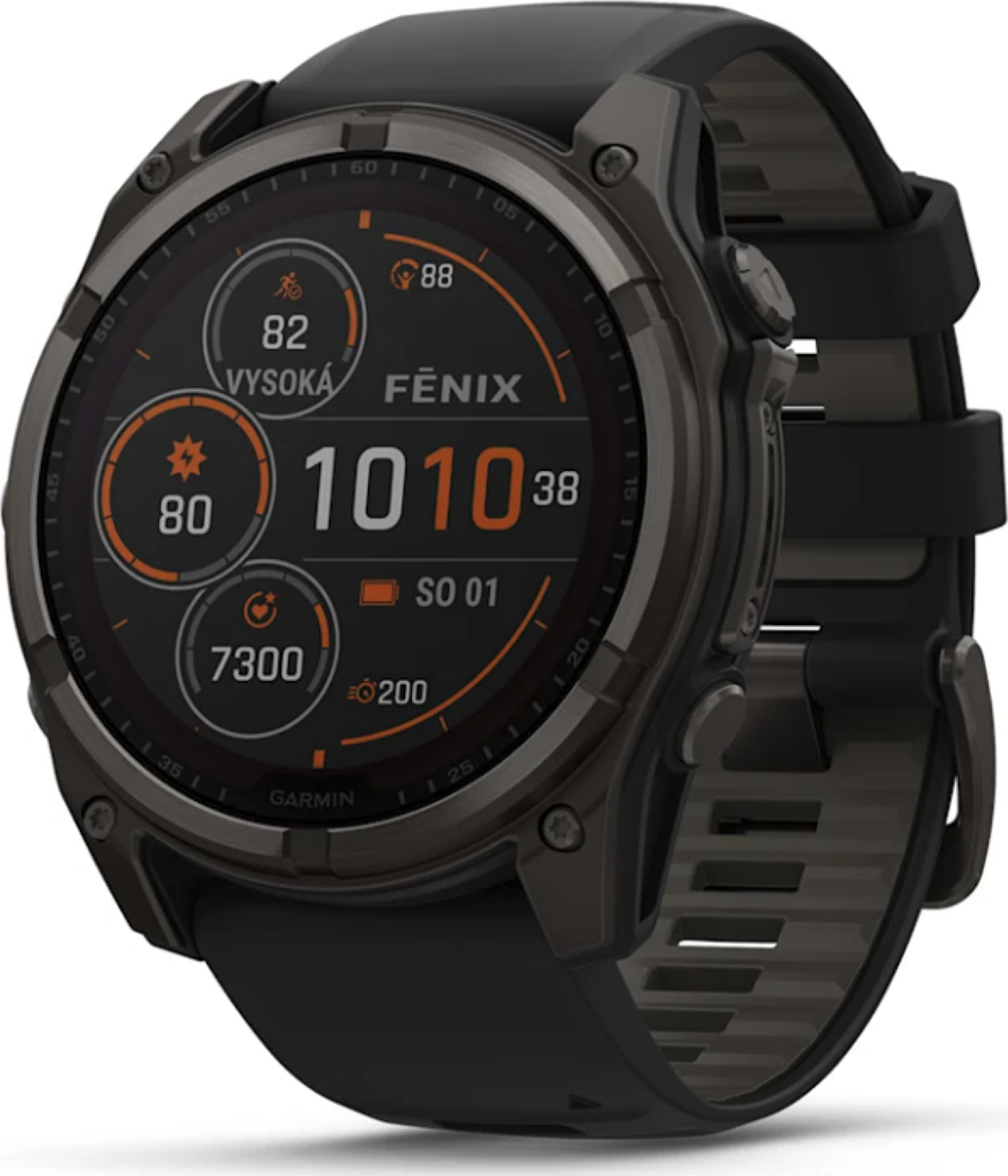Garmin Fenix 8 51mm Solar, Titan Sapphire Carbon Gray