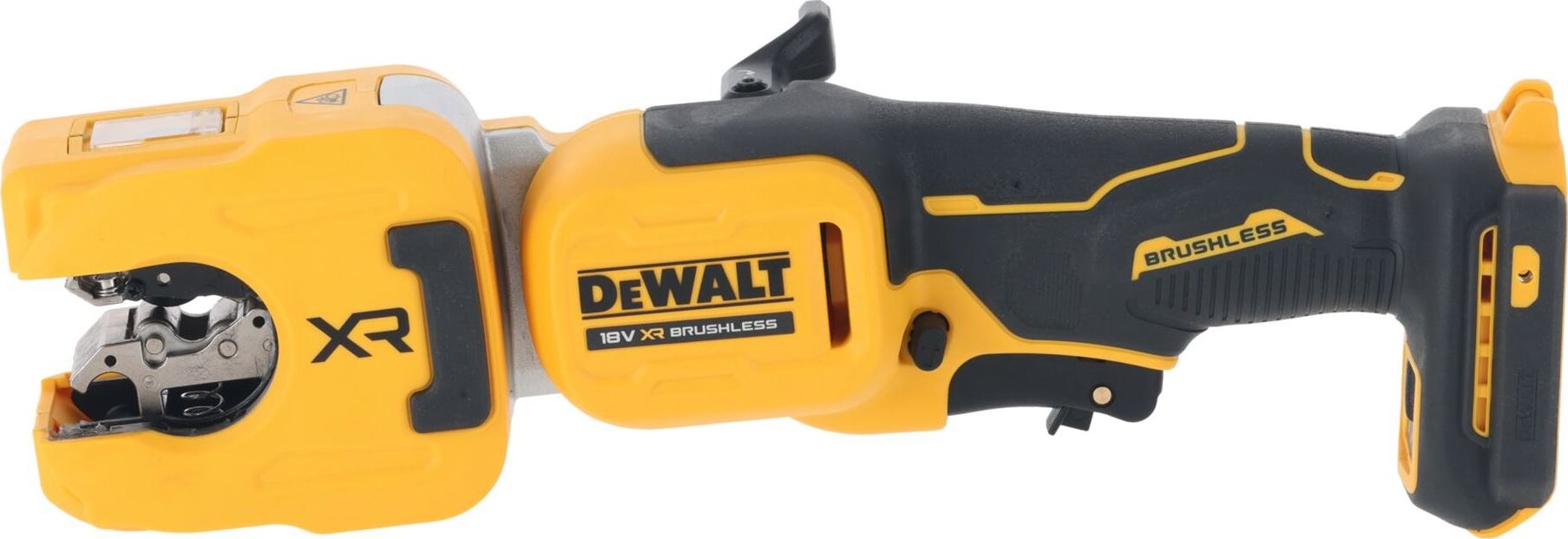 DCE154N DEWALT 18V AKU BEZUHLÍKOVÁ ŘEZAČKA MĚDĚNÝCH TRUBEK, BEZ BATERIE A NABÍJEČKY, V KARTONOVÉ KRABICI