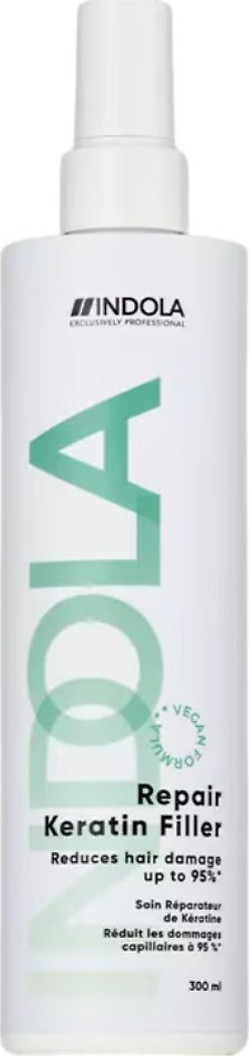 Indola Repair Keratin Filler Vegan bezoplachová péče pro poškozené vlasy 300 ml