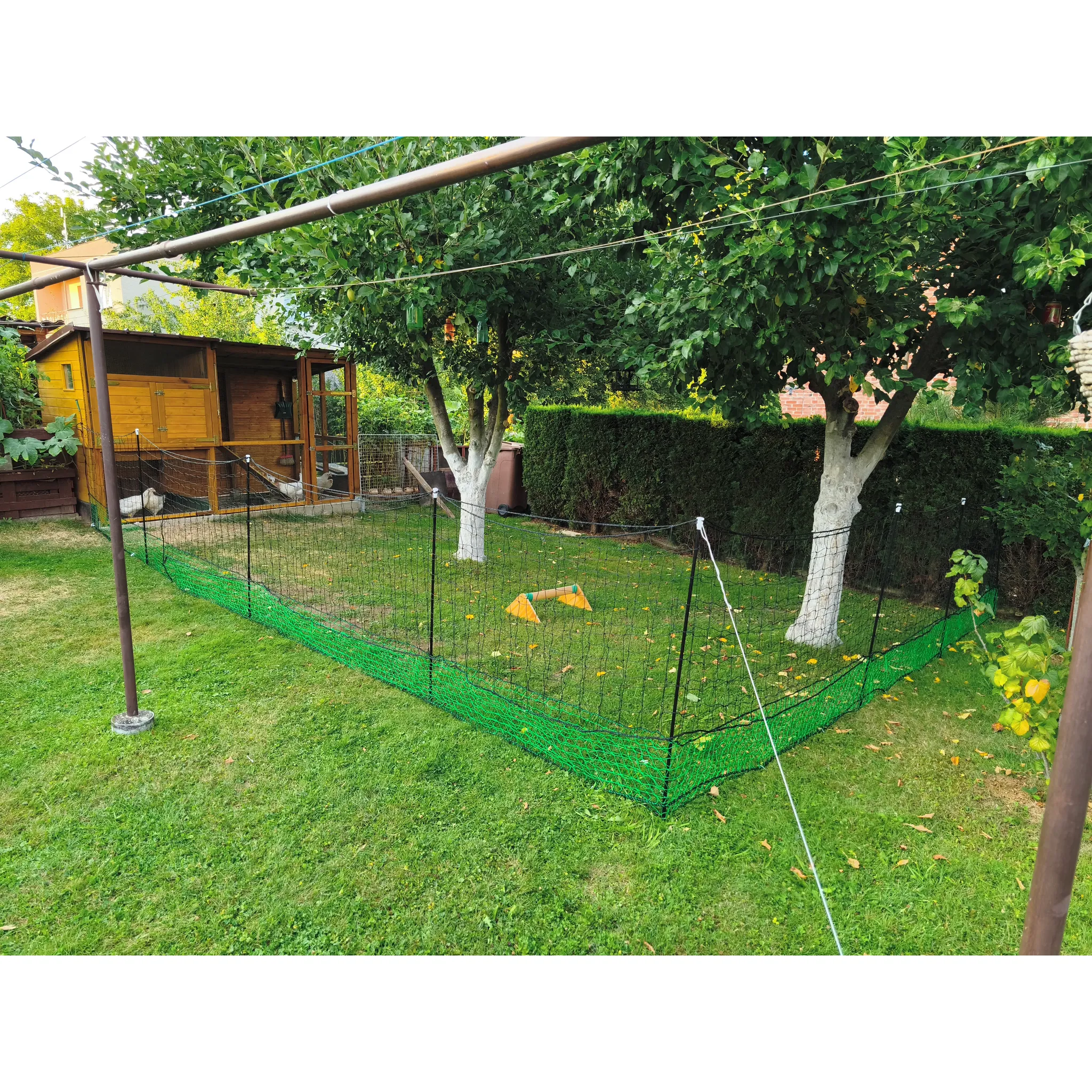 Fotografie 2 - Ohradník VNT Electronics Nevodivá ohradníková síť s brankou pro drůbež zelená 112 cm x 24 m