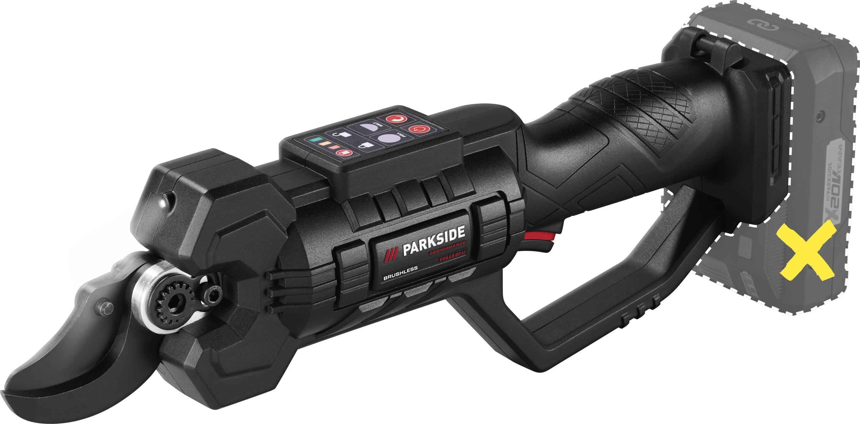 PARKSIDE PERFORMANCE® 20 V akumulátorové nůžky na větve, bez akumulátoru a nabíječky |