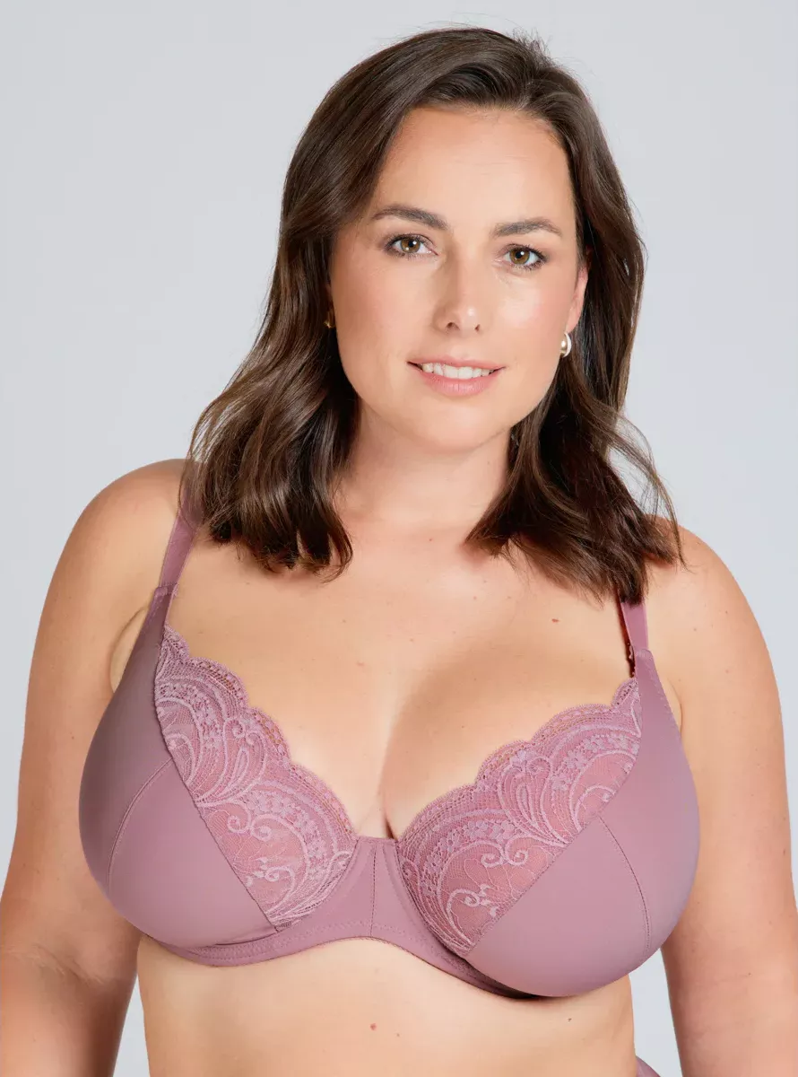 Triola Comfy-Fit nevyztužená podprsenka růžová 21896 - dusty rose barva dusty rose košíček I obvod 80