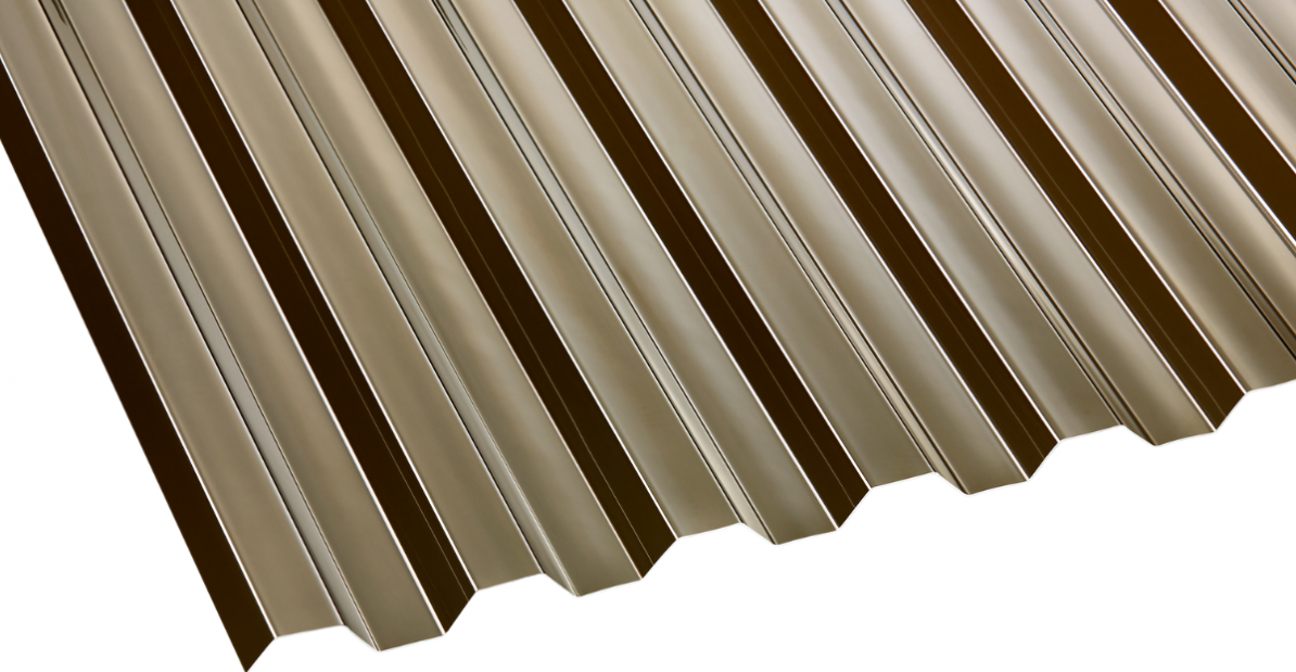 Polykarbonátová trapézová deska Guttagliss Makro bronz, 3000 x 1045 mm