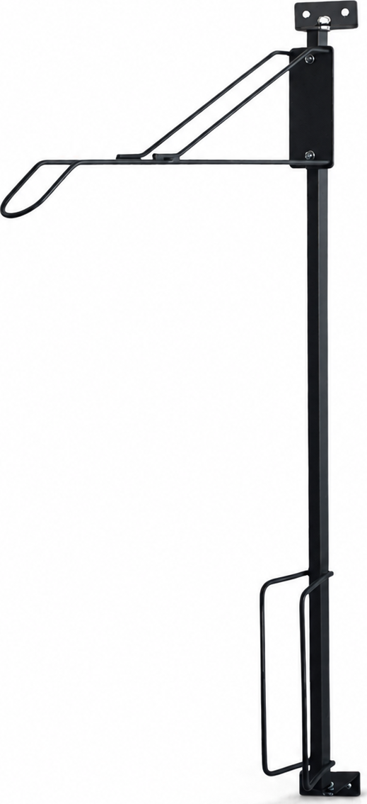 KACERLE KS-750 – nástěnný otočný stojan na kolo do 50 kg plášť do 6 cm (2,4") standardní horská kola, s okem k uzamčení