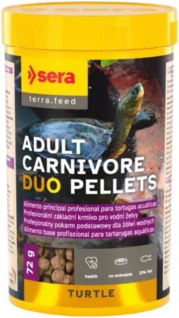 sera Turtle Adult Carnivore Duo Pellets 250g 72g