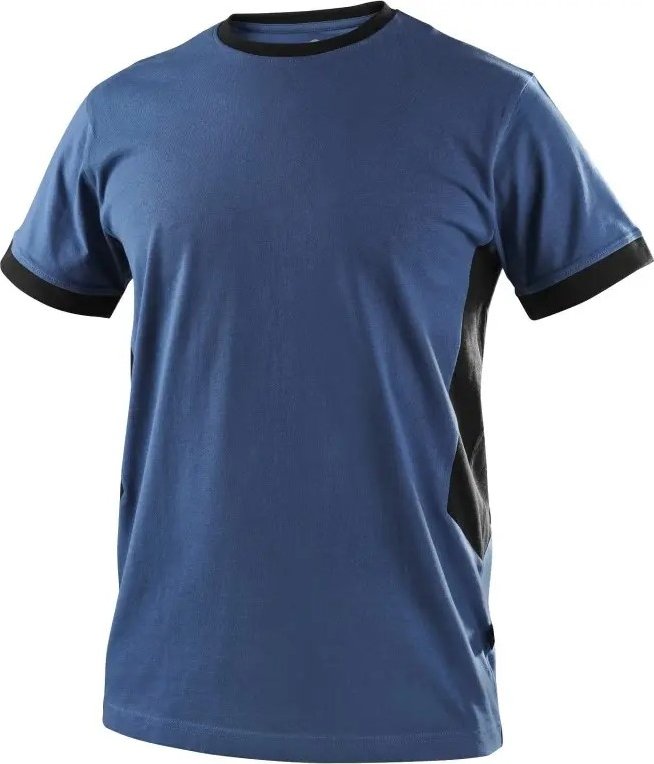 CXS Tričko OWEN, krátký rukáv, pánské, modro-černé, vel.4XL