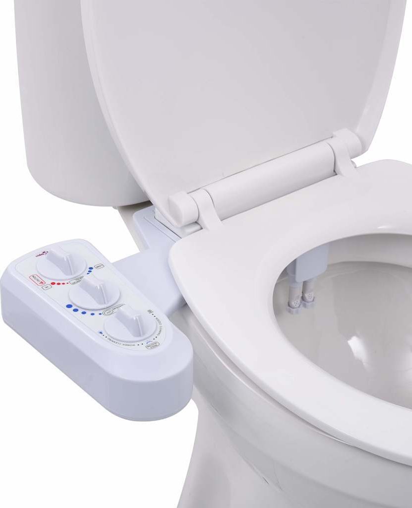 vidaXL Přídavný bidet na WC sedátko teplá/studená voda dvojitá tryska [145292]