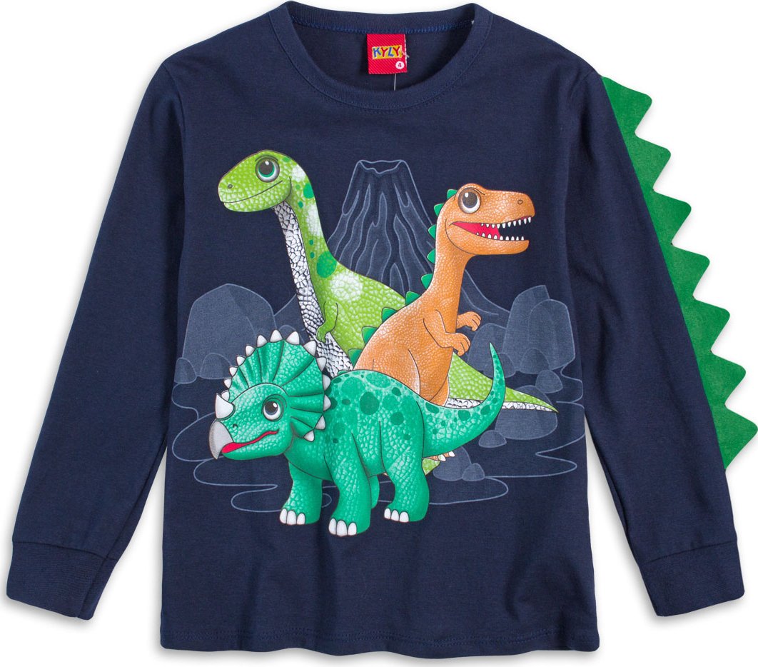 Chlapecké tričko KYLY DINOSAUŘI modré Velikost: 104