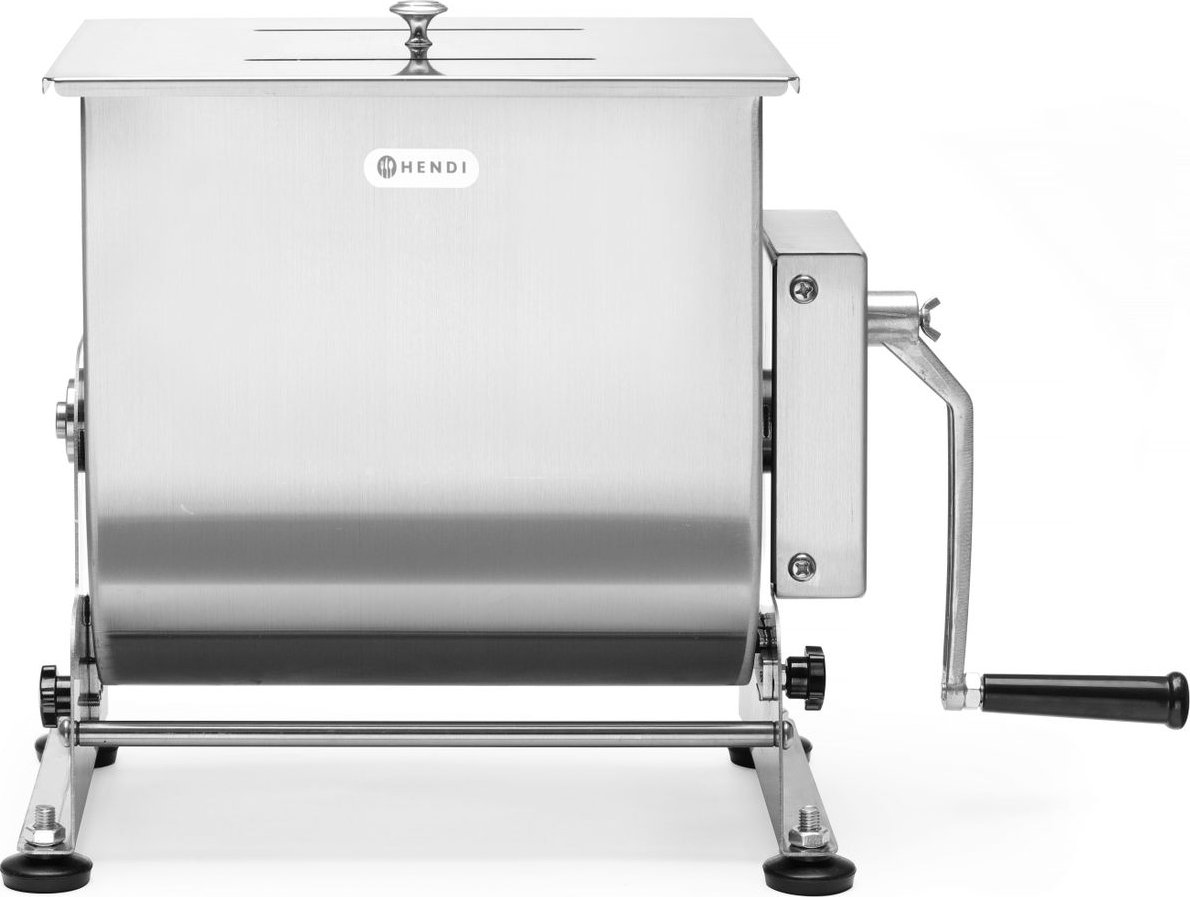 Ruční míchačka na nádivku výklopná, HENDI, 11L, 240x460x(H)410mm (Profi míchačka masa s nakláněním, objem 11 litrů)