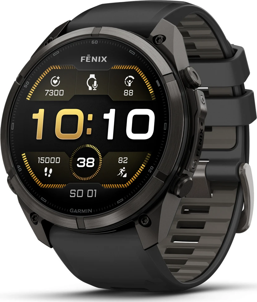 Garmin Fenix 9 Pro 51 mm Amoled Carbon Gray DLC Titanium Black / Pebble Carbon Gray DLC Titanium Black / Pebble + dárek