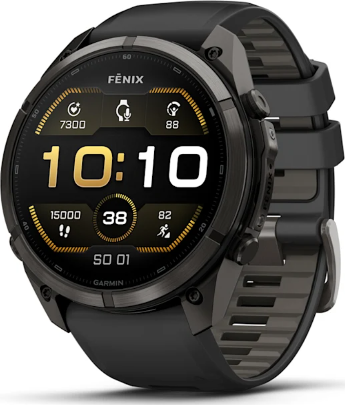 Garmin Fénix 9 Pro - 51 mm, AMOLED, Sapphire, Carbon Gray DLC Titanium, Black / Pebble 010-04337-16 + možnost výměny do 90 dní