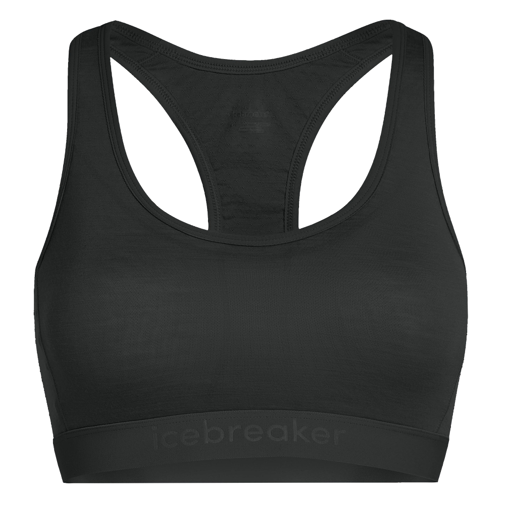 Icebreaker Merino 125 ZoneKnit Racerback Bra Women Black S