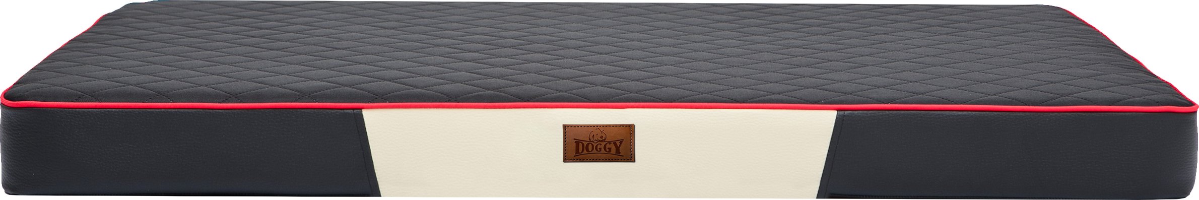 Hobbydog Matrace pro psy Premium, černá/černá eko kůže Velikost: XL - 120 x 80 x 8cm