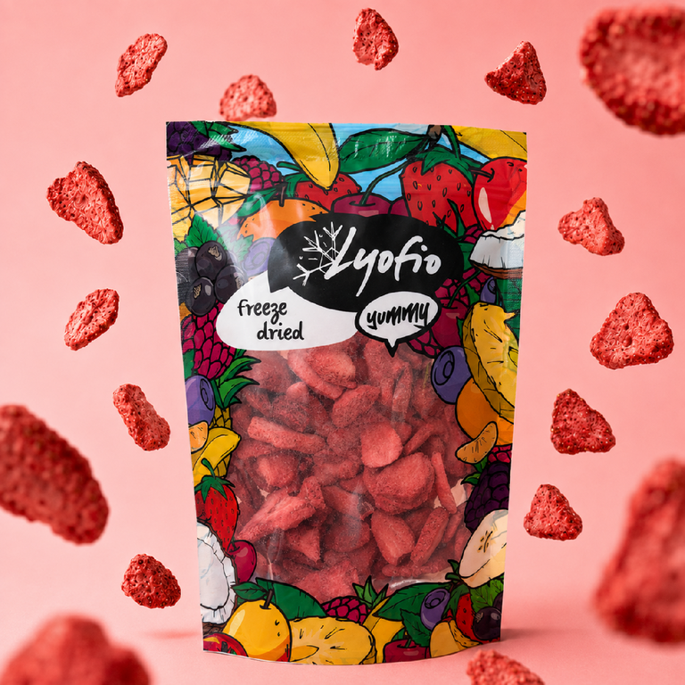 Lyofio.cz - Mrazem sušená jahoda plátky 100 g