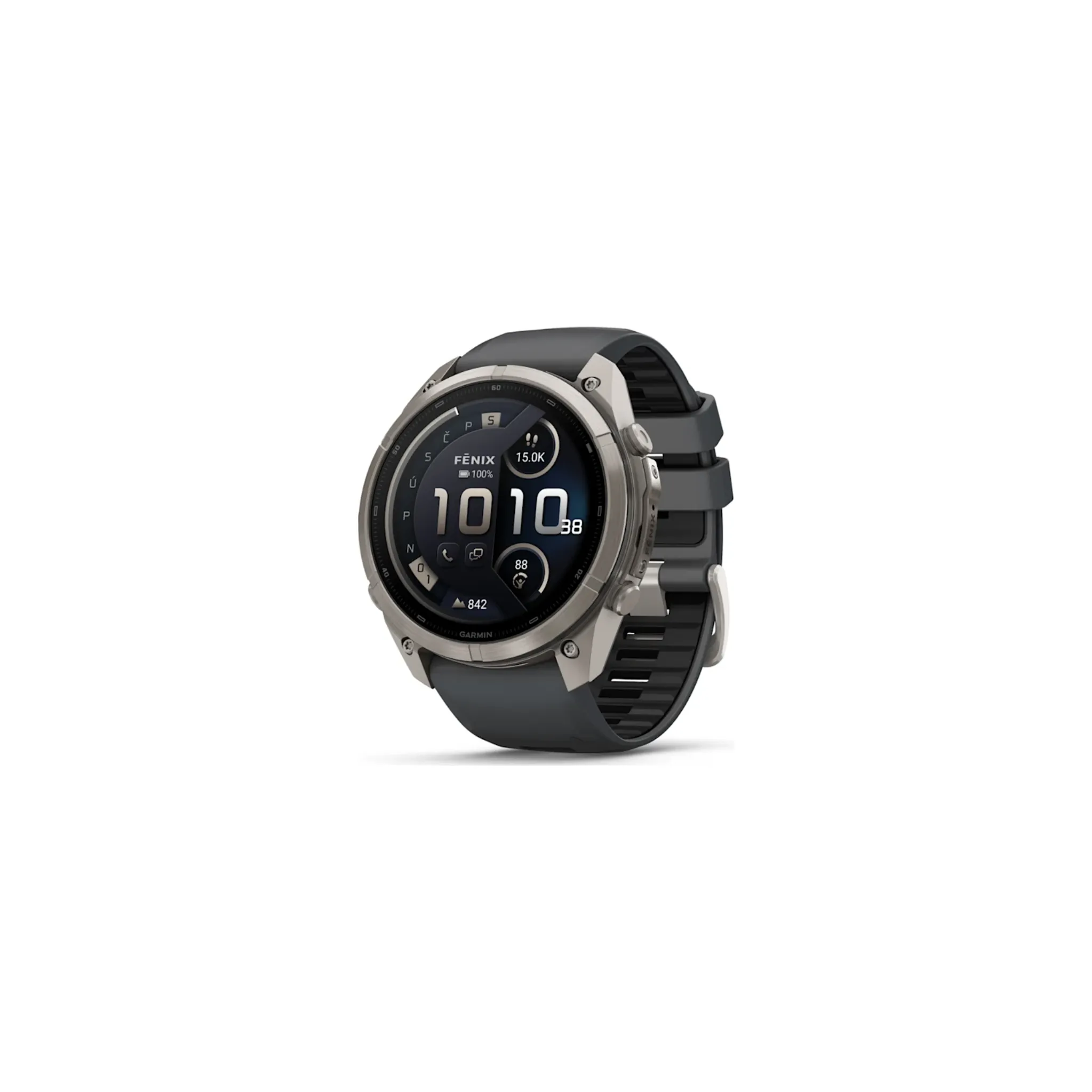 Fotografie 1 - Chytré hodinky Garmin fēnix 9 Pro 51 mm inReach Titanium/Graphite Black
