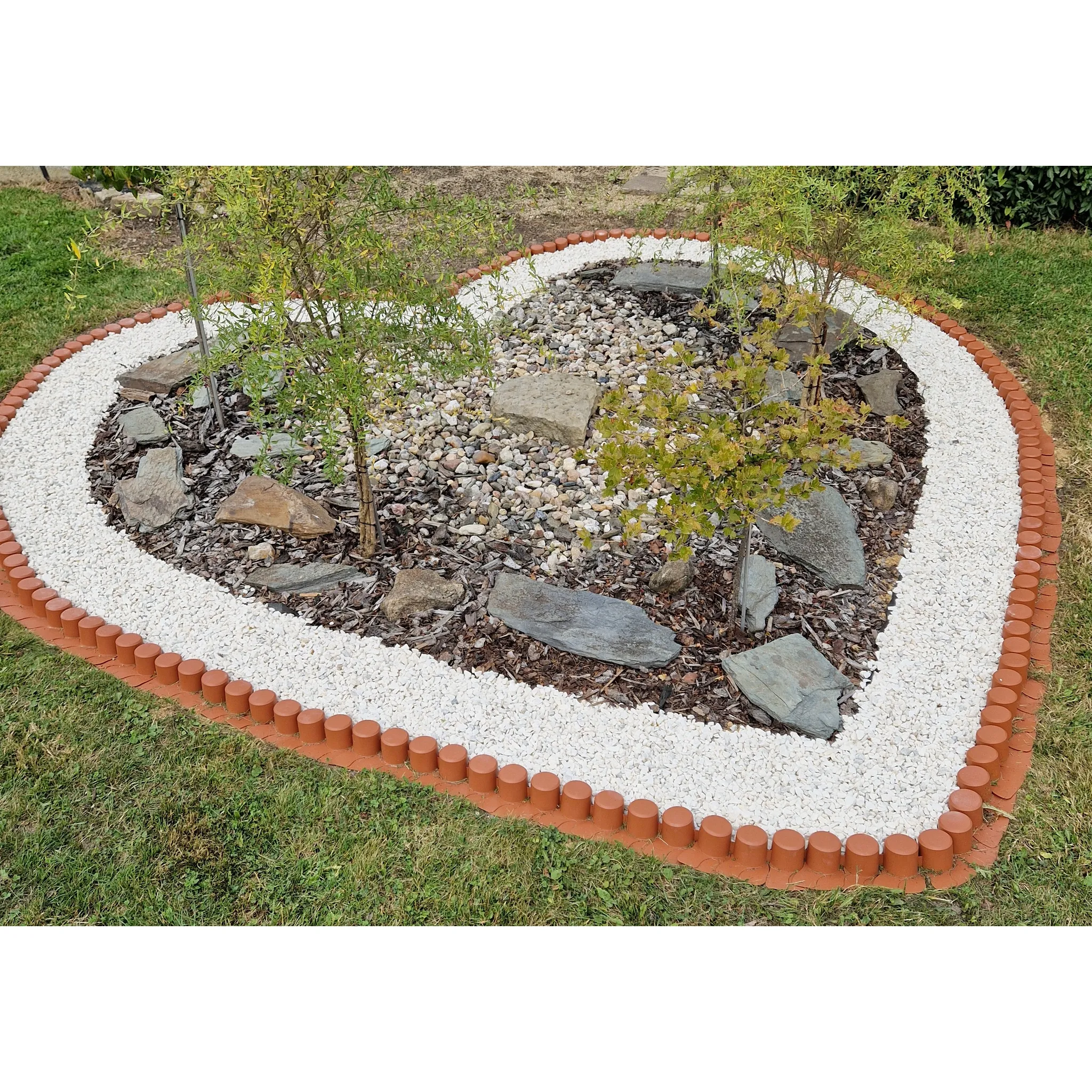 Fotografie 4 - Zahradní obrubník Prosperplast IPAL7 6 cm x 4,05 m terakota