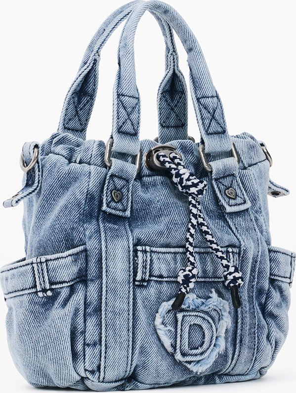 Dámská kabelka DESIGUAL 26WAYD04 5005 MONE JACKDENIM GLOBE MICRO 5005 BLUE Velikost: U