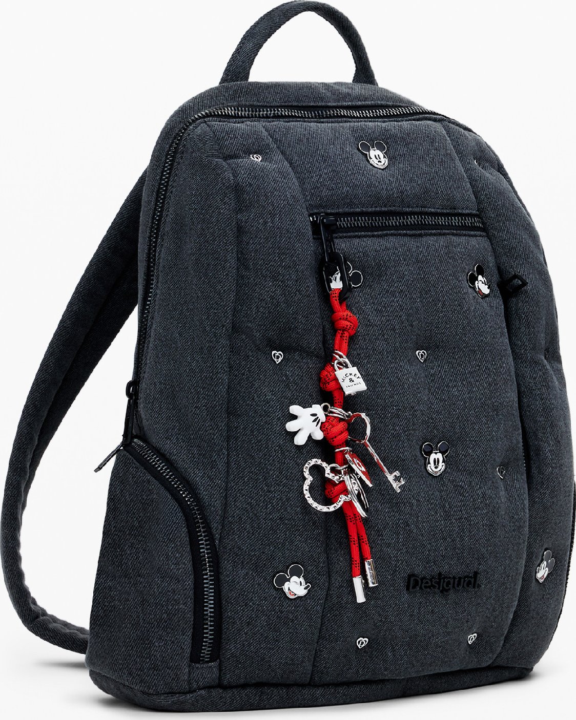 Dámský módní batoh DESIGUAL 25WAKD04 2070 BACK MICKEY STUDS CHESTER MODIFY 2070 BLACK Velikost: U