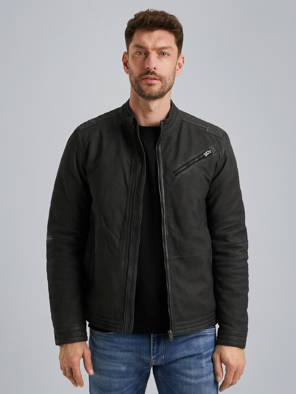 Pánská zimní kožená bunda PME LEGEND PLJ2508702 5109 SCRAPER Leather jacket 5109 Velikost: L