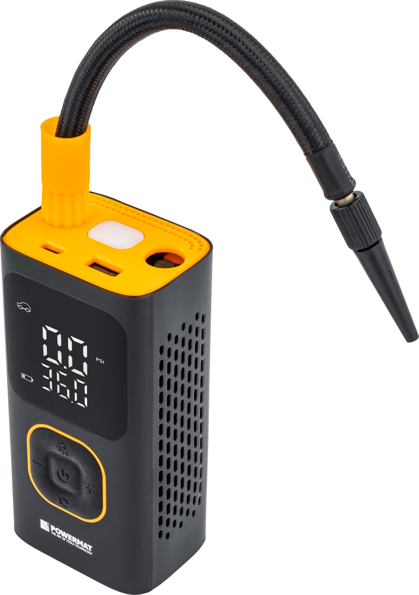 POWERMAT Akumulátorový automobilový kompresor PM-KAP-150T PM1441