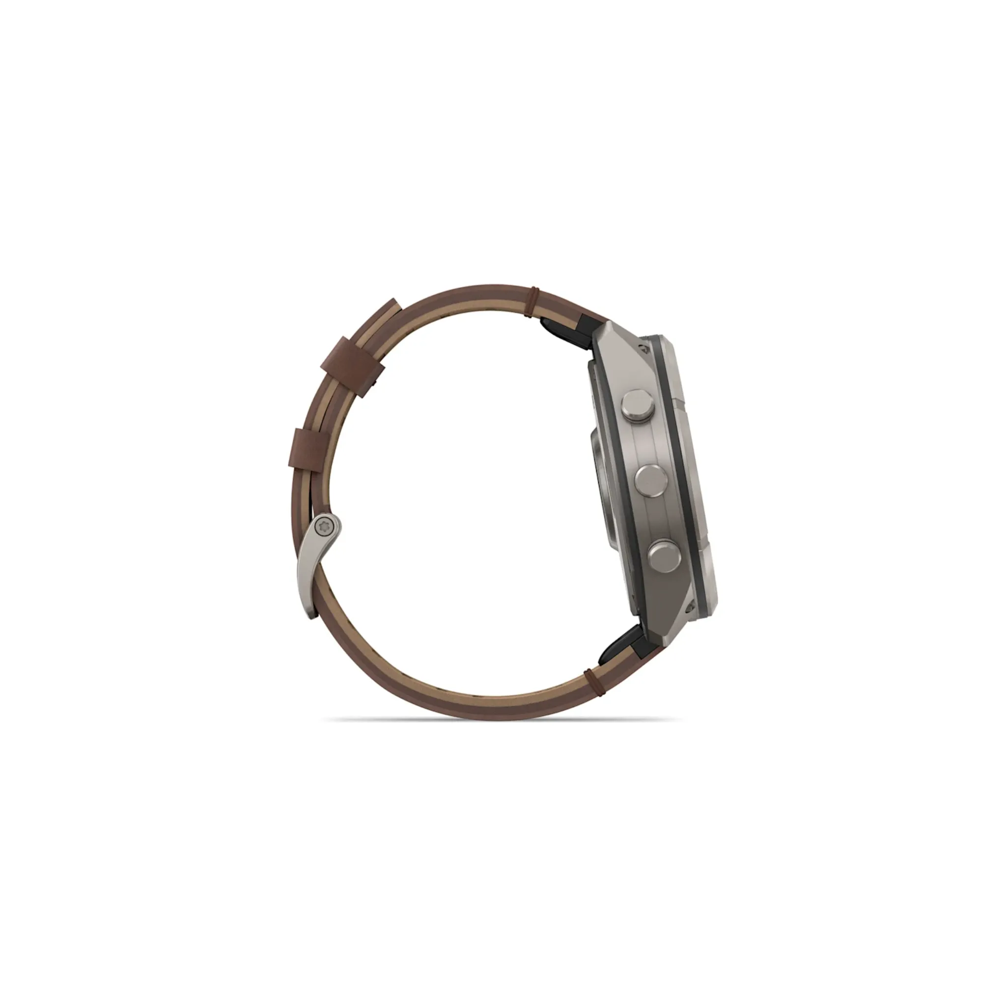 Fotografie 4 - Chytré hodinky Garmin fēnix 9 Pro 51 mm inReach Titanium/Walnut Leather Band