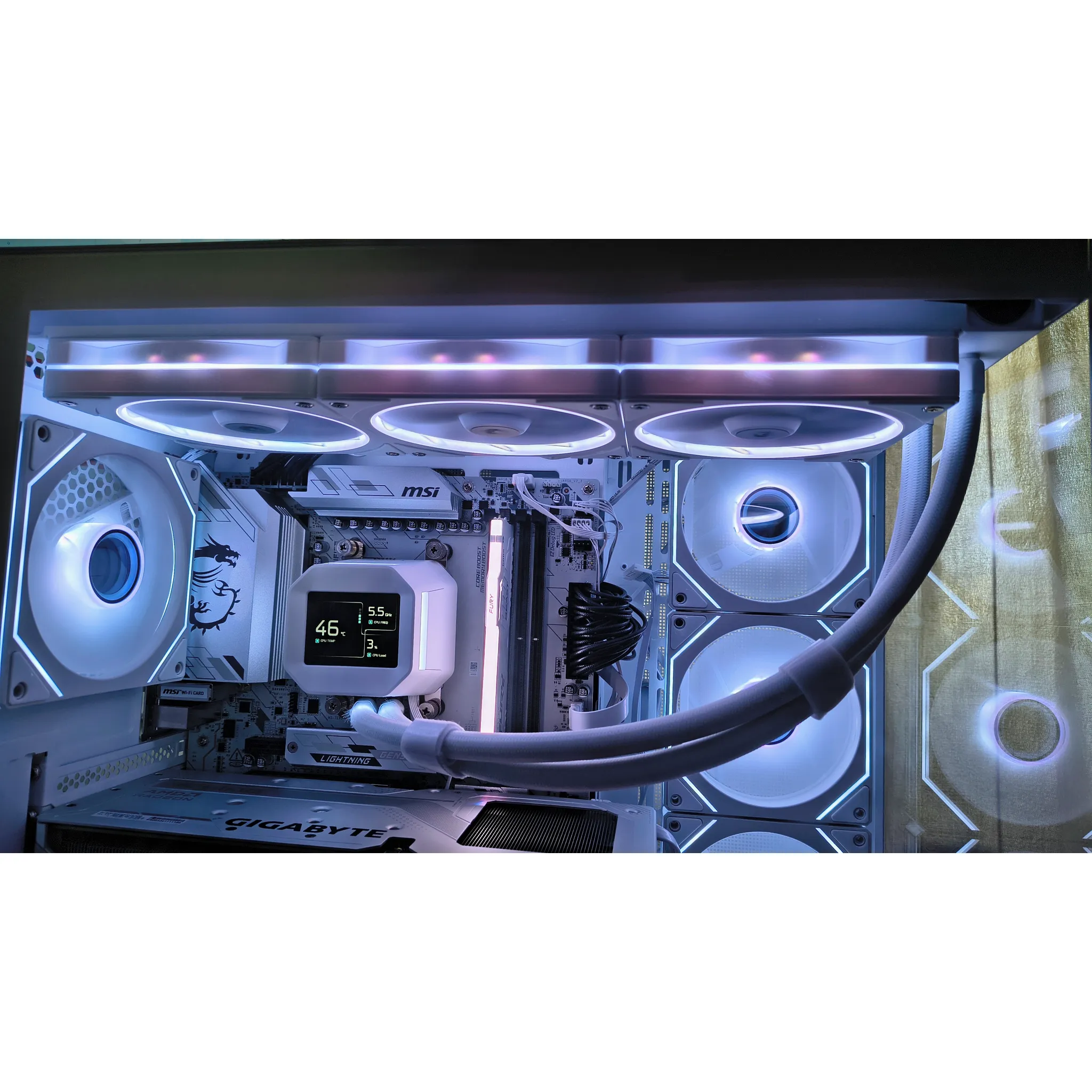Fotografie 2 - PC ventilátor DeepCool LM360 WH R-LM360-WHDMMC-1