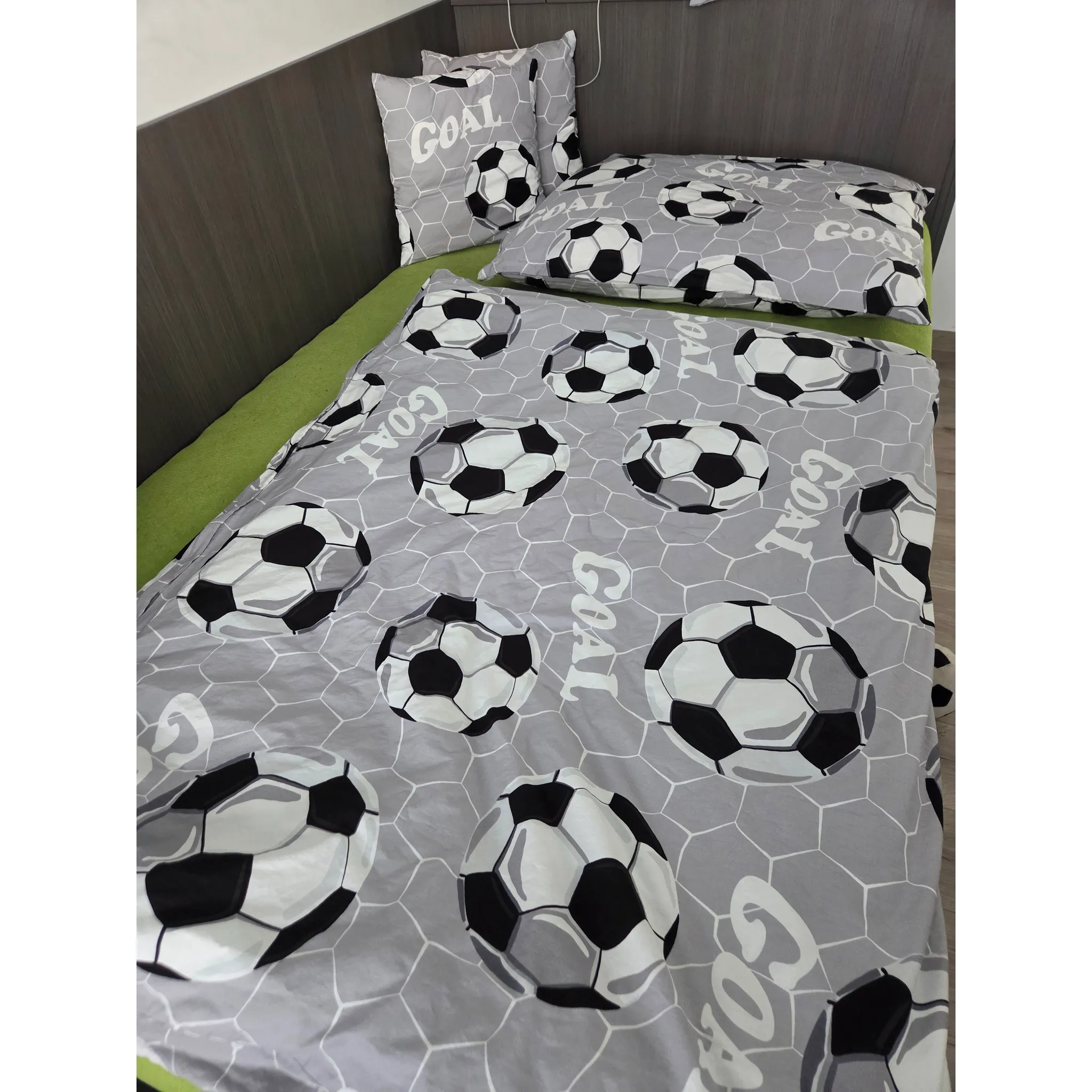 Fotografie 2 - Dětské povlečení Matějovský Goal 140 x 200, 70 x 90 cm zipový uzávěr
