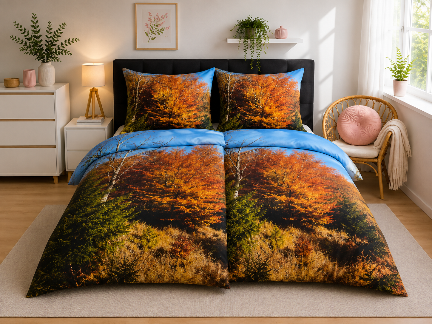 Povlečení TOP EXCLUSIVE PODZIM 140x200 cm fototisk akce 1+1 zdarma