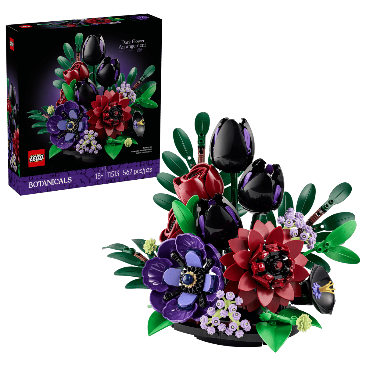 LEGO® Botanicals 11513 Aranžmá s tmavými květy