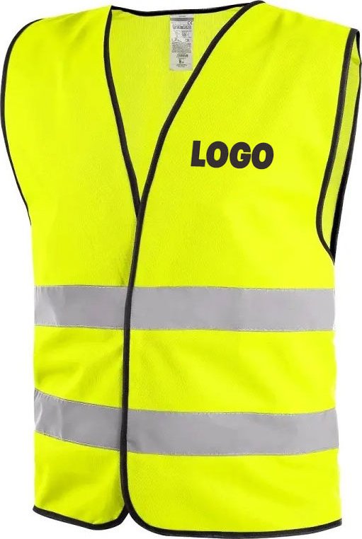 CXS Reflexní vesta Gustav žlutá + potisk LOGO prso vel.4XL