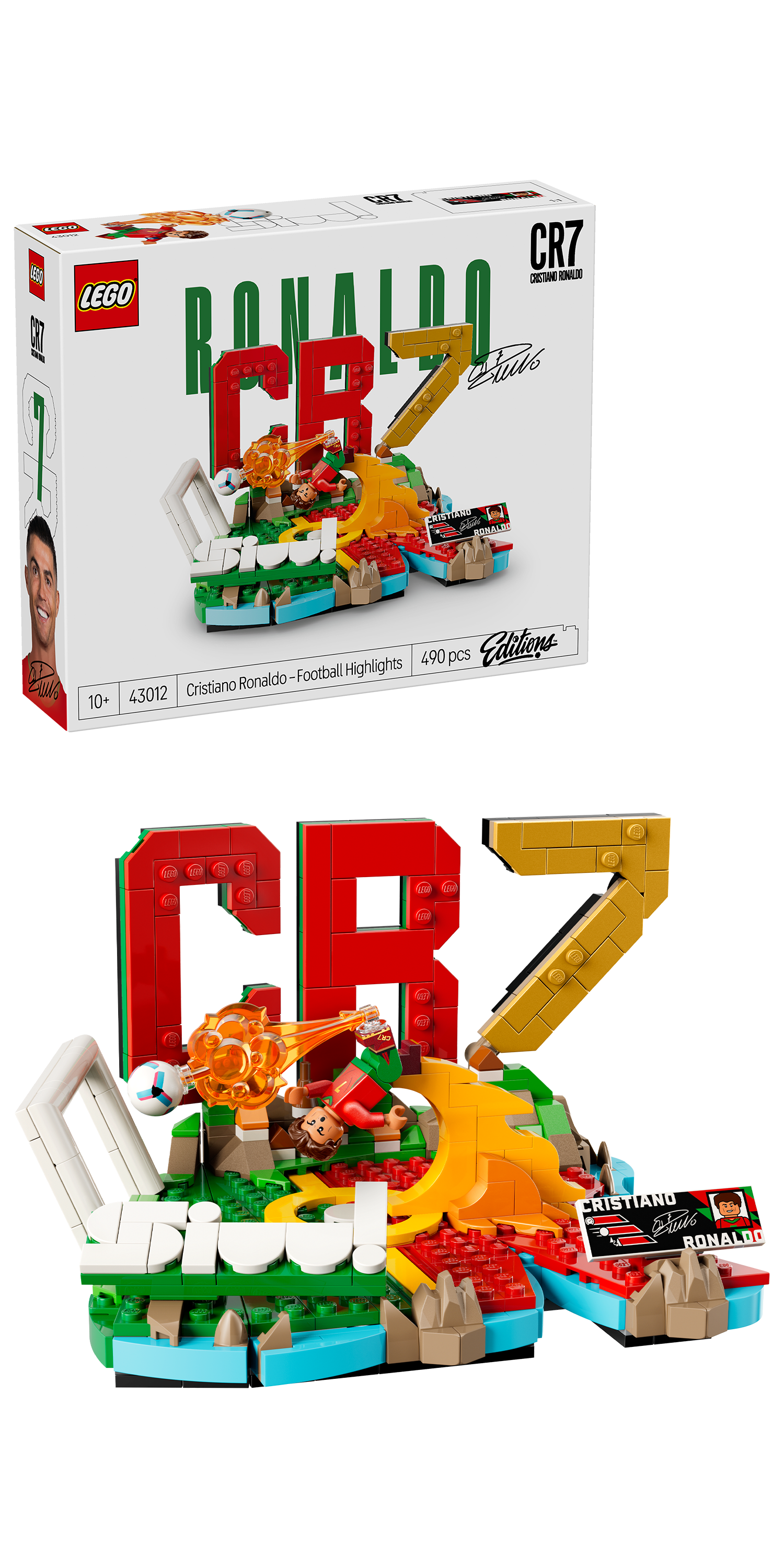 LEGO® Editions 43012 Cristiano Ronaldo – Hvězdné momenty fotbalu