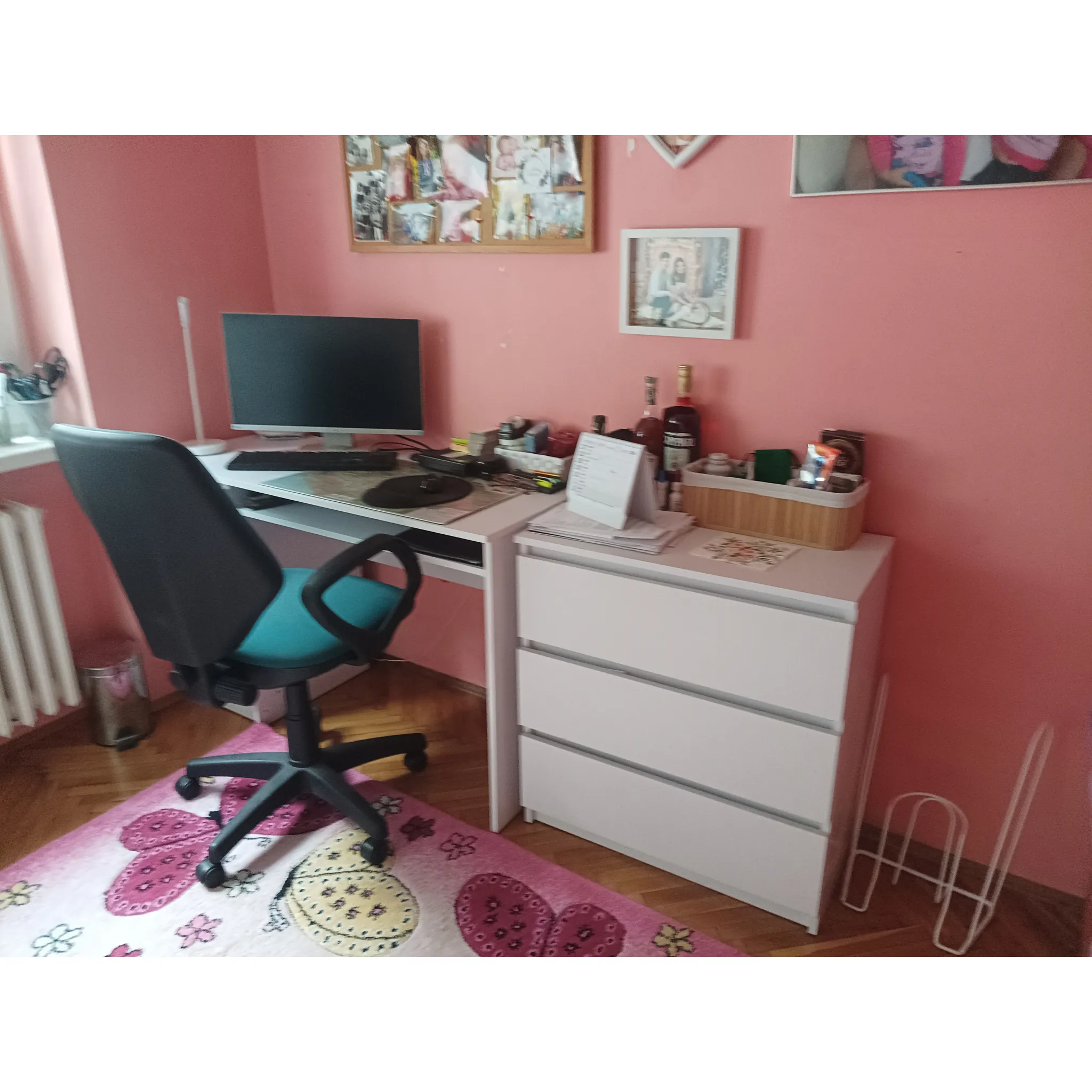 Fotografie 12 - Psací stůl Halmar Cino bílý