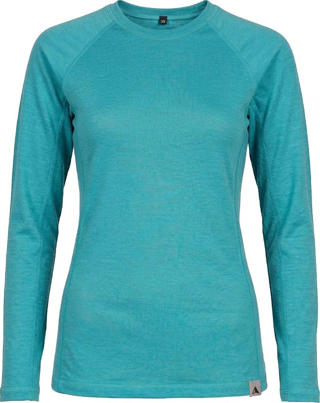 Dámské Merino Tri-ko Nalehko – dlouhý rukáv Barva: Lake Blue, Velikost: M