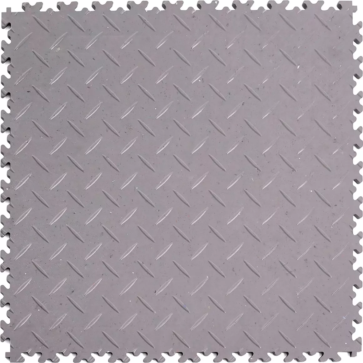 Šedá plastová (PVC) zátěžová dlažba Fortelock Industry ECO (diamant) - délka 51 cm, šířka 51 cm, výška 0,7 cm - 77770701