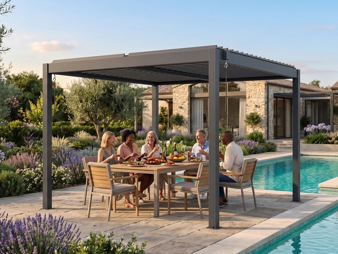 bioklimatická pergola LANITPLAST BASIC 3x3 m