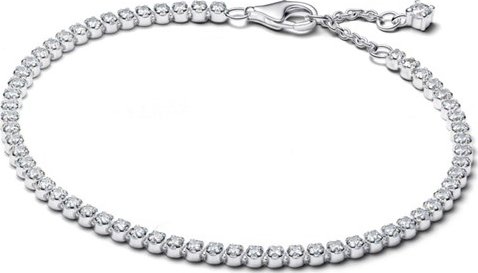 Tenisový náramek PANDORA s třpytivými zirkony 18 cm 593927C01-18