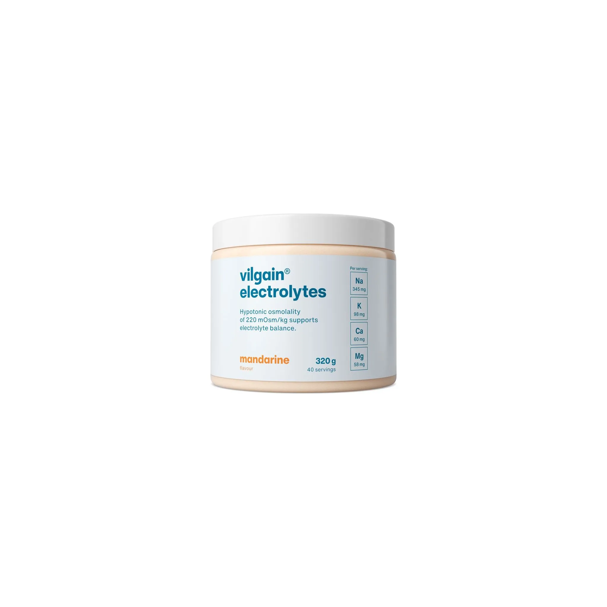 Fotografie 1 - Iontový nápoj Vilgain Hydrate Electrolytes 320 g mandarinka